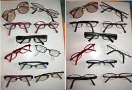 Lot De 10 Anciennes Montures De Lunettes Pour Théâtre Ou Cinéma _Dlu025 - Gafas/Lentes