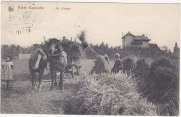 Belgique / Petite Espinette "Au Champ" (Ramassage De La Paille) - 1910 / Attelage, Personnages - Ukkel - Uccle