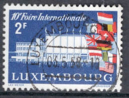 Luxembourg 1958 Single Stamp For The 10th International Luxembourg Fair In Fine Used - Gebruikt