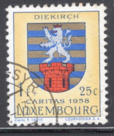 Luxembourg 1958 Single Stamp For Cantons In Fine Used - Oblitérés