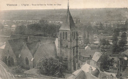 FRANCE - Vierzon - L'église - Dans Le Fond La Vallée Du Cher - Carte Postale Ancienne - Vierzon