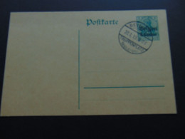 Carte Postale Postes D'étapes En Belgique à 5 Pfenning Surchargée à 5 Centimes Oblitérée De Complaisance - Cartes Postales 1909-1934