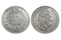 FRANCIA 5 FRANCS 1839 B ROUEN IN ARGENTO KM# 749.2 - 5 Francs