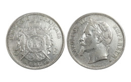 FRANCIA 5 FRANCS 1867 BB STRASBURGO IN ARGENTO KM# 799.2 - 5 Francs