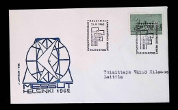 CL, Lettre, FDC, Suomi-Finland, Helsinki, 21-9-1962, Kansainvaliset Messut, 2 Scans, Laitila - Brieven En Documenten