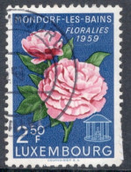 Luxembourg 1959 Single Stamp For Mondorf-les-Bains Flower Festival In Fine Used - Gebruikt