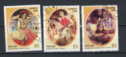 CUBA -  FOLKLORE  N°Yt 3848+3849+3850 Obli. - Used Stamps