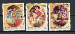 CUBA -  FOLKLORE  N°Yt 3848+3849+3850 Obli. - Gebraucht