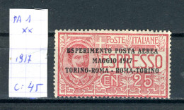 Italie  PA N° 1 Xx - Airmail