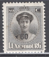 Luxembourg 1928 Single Stamp For Grand Duchess Charlotte - Surcharged In Mounted Mint - Unused Stamps