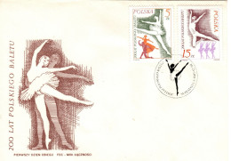 Poland 1985 Polish Ballet 200th Anniversary  First Day Cover - FDC