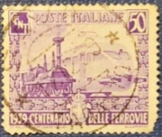 ITALIA 1939 CENTENARIO DELLE FERROVIE - Oblitérés