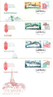Poland 1986 Ferryboats, Set 4 First Day Cover - FDC