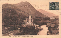 FRANCE - Lourdes - La Basilique Et Le Gave - Carte Postale Ancienne - Lourdes