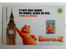 Telefonica,  Brasil 2006. GARFIELD 2. Used  Phone Card 40 - Brésil