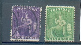 B 150  - Trinité - YT 22 Et 24 ° Obli - Fil CC - D 12 1/2 - Trinidad & Tobago (...-1961)