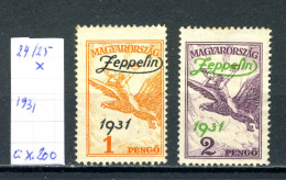 Hongrie    PA N°  24/25  X - Unused Stamps