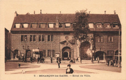 FRANCE - Besançon Les Bains - Vue Sur L'hôtel De Ville - Vue De L'extérieur - Animé - Carte Postale Ancienne - Besancon