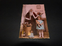 BC30-1 Cpa Saint-Nicolas Sinterklaas Santa Claus Avec Jouets Poupée Doll - Saint-Nicholas Day