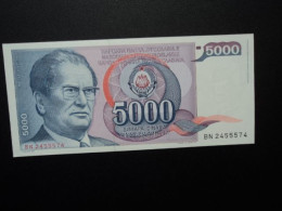 YOUGOSLAVIE : 5000 DINARA   1.5.1985     P 93a       NEUF - Yugoslavia