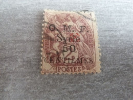 Type Blanc - Syrie O.m.f. - 50c. S. 2c. - Surcharge Rouge - Yt 49 - Brun-lilas - Oblitéré - Année 1920 - - Gebruikt