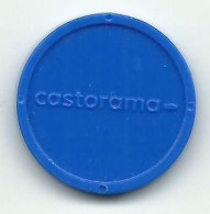 JETON DE CADDIE PLASTIQUE CASTORAMA BLEU - Trolley Token/Shopping Trolley Chip