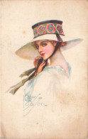 ILLUSTRATEUR - Laws Ludyon - Jeune Femme - Carte Postale Ancienne - Sonstige & Ohne Zuordnung