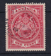 Antigua: 1908/17   Badge   SG43    1d  Red   Used - 1858-1960 Crown Colony