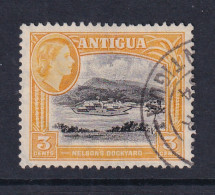 Antigua: 1953/62   QE II - Pictorial     SG123    3c   Black & Orange-yellow   Used - 1858-1960 Colonia Britannica