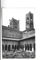 CPA PHOTO DPT 66 ELNE , CATHEDRALE STE EULALIE , LE CLOITRE - Elne