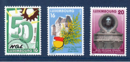 Luxembourg, **, Yv 1390, 1391, 1392, Mi 1442, 1443, 1444, SG 1465, 1466, 1467, 1468, - Neufs