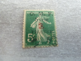 Semeuse Fond Plein - Syrie O.m.f. - 1pi. S. 5c. - Surcharge Rouge - Yt 50 Ou 57 (137) - Vert - Oblitéré - Année 1920 - - Used Stamps