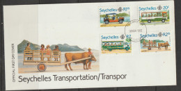 Seychelles 1982  SG 546-9  Transportation  First Cay Cover - Seychelles (1976-...)