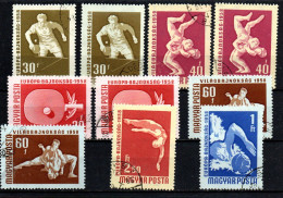 1958 - Ungheria 1257 X 2 + 1258 X 2 + 1258 X 2 + 1260 X 2 + 1261/62 Campionati Sport Vari ------ - Usati