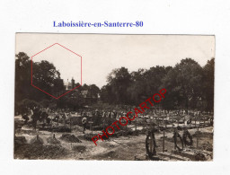 LABOISSIERE-en-Santerre-80-Tombes Allemandes-Cimetière-CARTE PHOTO Allemande-GUERRE 14-18-1 WK-FRANCE- - War Cemeteries