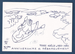 TAAF - Carte Officiel - 30 ème Anniversaire Du Débarquement - Terre Adélie - PEV - 1979 - TAAF : Franse Zuidpoolgewesten