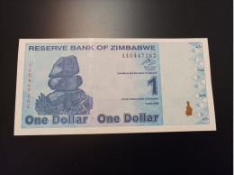 Billete Zimbabwe 1 Dolar, Año 2009, Serie AA, UNC - Simbabwe