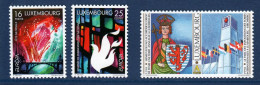 Luxembourg, **, Yv 1401, 1402, 1403, Mi 1451, 1452, 1453, SG 1473, 1474, 1472, - Neufs