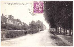 35 - B58487CPA - SAINT GERMAIN SUR ILLE - Le Bourg Et La Promenade Prise Du Calvaire - Parfait état - ILLE-ET-VILAINE - Saint-Germain-sur-Ille