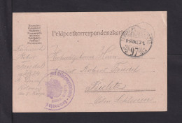 1915 - Feldpoststempel "K.u.k. ... Reinigungskolonne"  - Feldpostkarte - Malattie