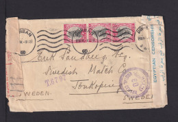 1941 - Brief Ab Durban Nach Schweden - Zensur Von Südafrika Und Ägypten - Lettres & Documents