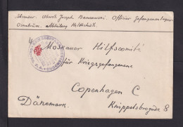 Brief Aus Dem Lager Osnabrück Mit Prüfer-Stempel - Nach Copenhagen - 1. Weltkrieg