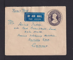 1948 - 1 1/2 A. Ganzsache Mit Luftpost Ab SHYAM BAZAR Nach Deutschland - FORCES  MAIL - 1936-47 King George VI