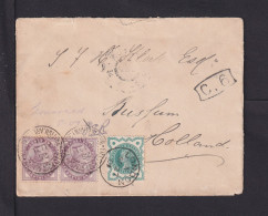 1901 - 1 P. Paar Auf Brief Mit Feldpoststempel Nach Holland - Mit 1/2 P Nachfrankiert Und In London Entwertet - Zensur - Natal (1857-1909)