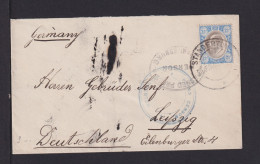 1902 - 2 1/2 P. Auf Brief Ab Standerton Nach Leipzig - Zensur - Transvaal (1870-1909)