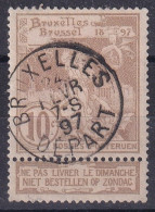 N° 72 EXPOSITION CACHET BRUXELLES 24 FEVRIER 7-S 97 DEPART 1897 - 1894-1896 Esposizioni