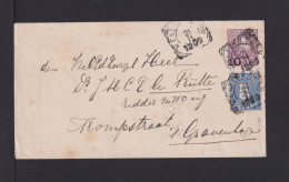 1900 - 10 C. Überdruck Ganzsache Mit Zufrankatur Ab Weltevreden Nach 's-Gravenhage - Niederländisch-Indien