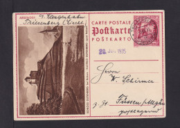 20 Rp. Bild Ganzsache Schloss Gutenberg Bei Balzers (P 12) - Ab Triesenberg Nach Füssen - Storia Postale