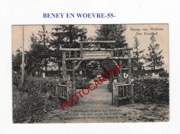 BENEY EN WOEVRE-55-Tombes Allemandes-Cimetière-CARTE Imprimee Allemande-GUERRE 14-18-1 WK-FRANCE-FELDPOST- - Cimetières Militaires