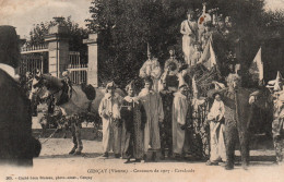 CPA 86 GENCAY Concours De 1907 Cavalcade Animée - Gencay